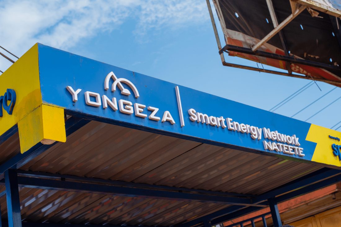 Yongeza Smart Energy Network station signage in Nateete, Kampala